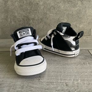 Black baby converse